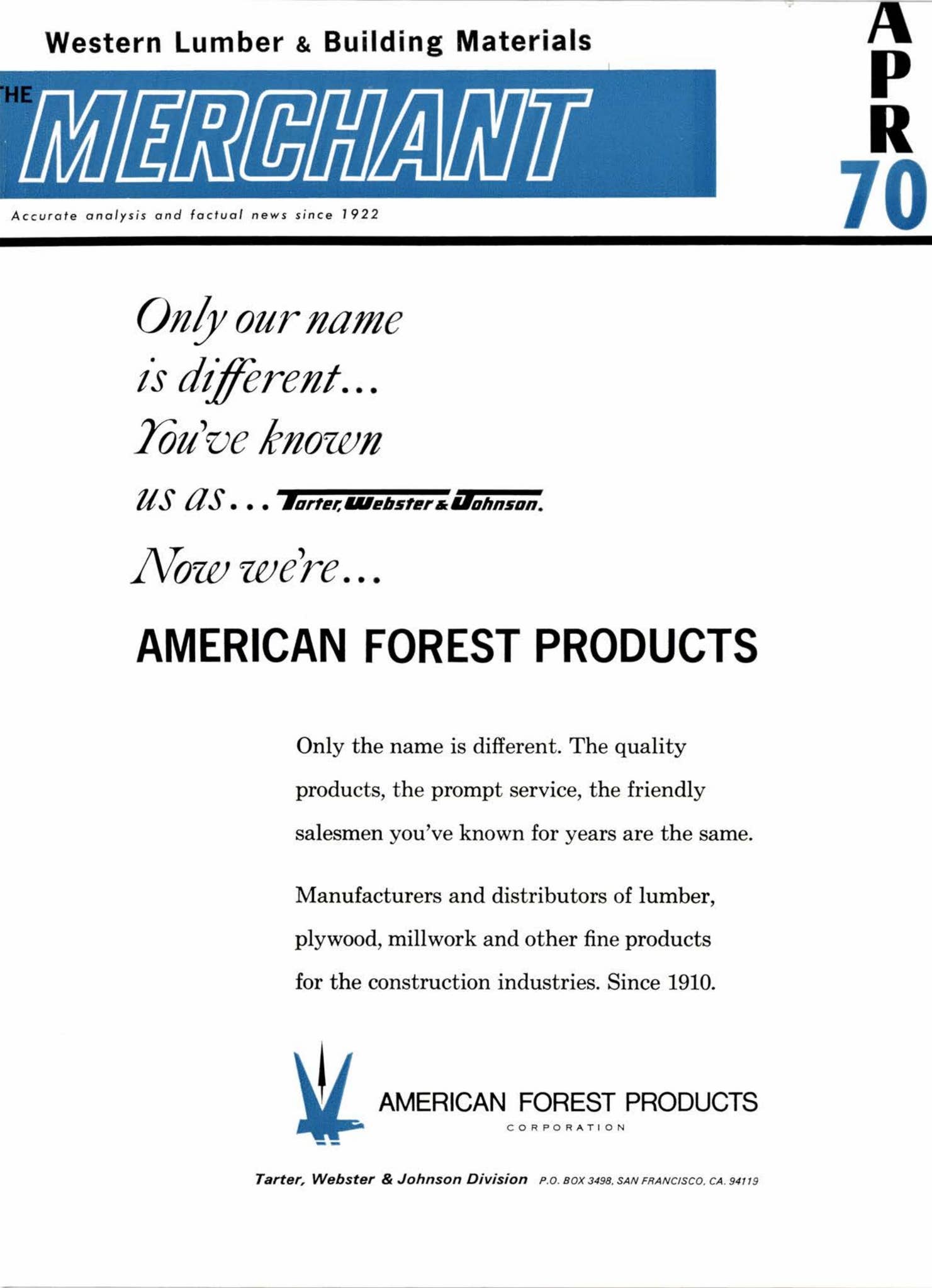 Merchant Magazine - April 1970 by 526 Media Group - Issuu