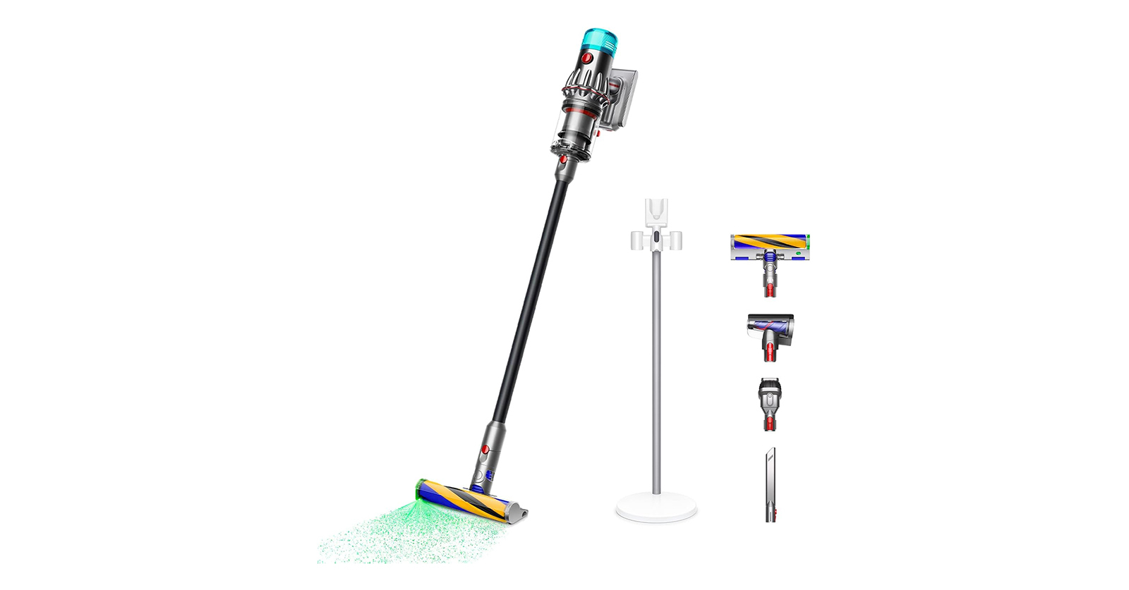 細かいごみを光で可視化する掃除機「ダイソン V12 Detect Slim Fluffy