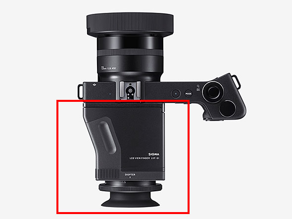 SIGMA dp Quattro」シリーズ向けのLCDビューファインダー、12月25日に