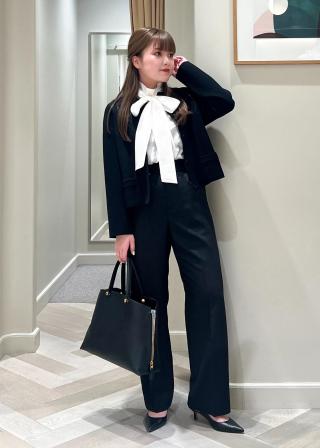 ROPÉ(ロペ) / 【NALYA】シルク混ハイネック/ボウタイブラウス（2way