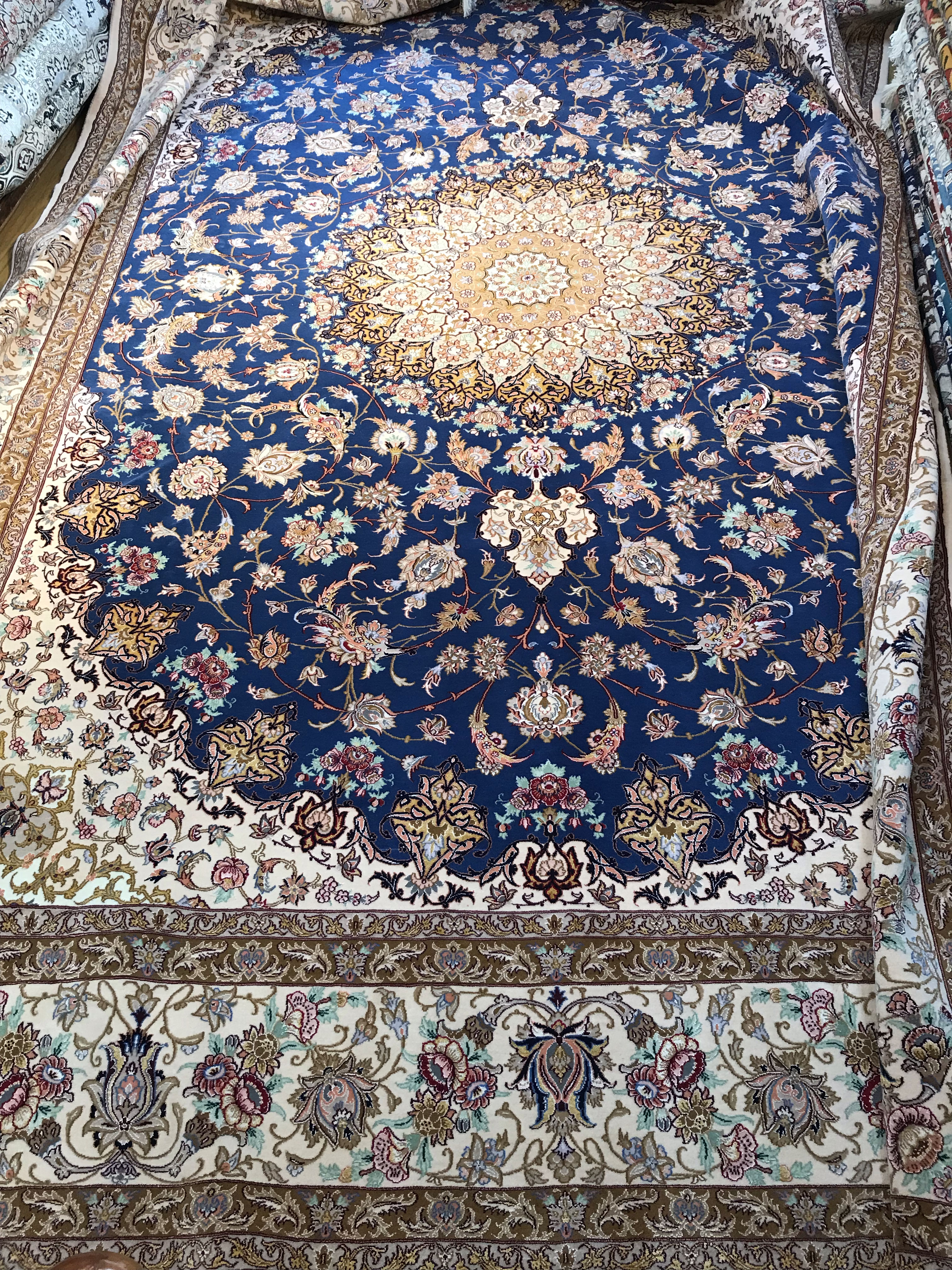 BIGサイズ WOOL ＆ SILK - ペルシャ絨毯 キリム ペルシャンファルシー