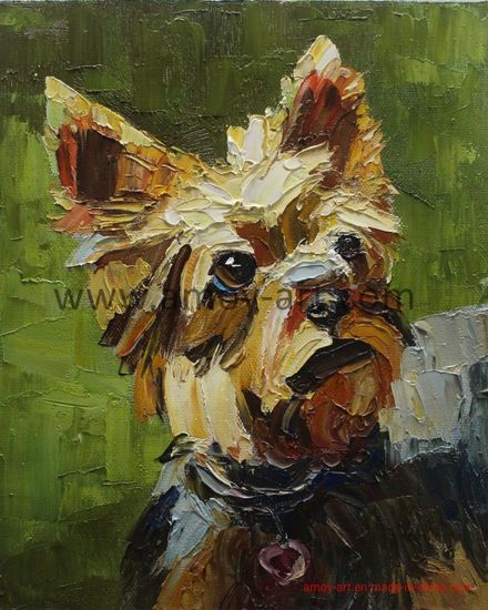 Handmade-Dog-Oil-Paintings-on-