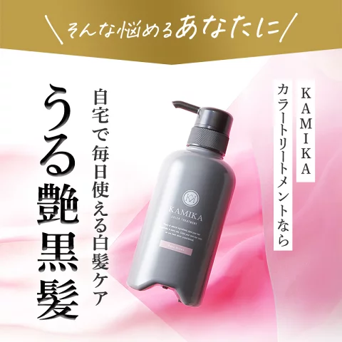 タメせる！ECH「KAMIKA白髪染めカラートリートメント ローズブラウン×2個」