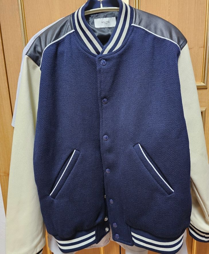 MUSINSA公式 | ROLLING STUDIOS TEDDY JACKET WOOL NAVY