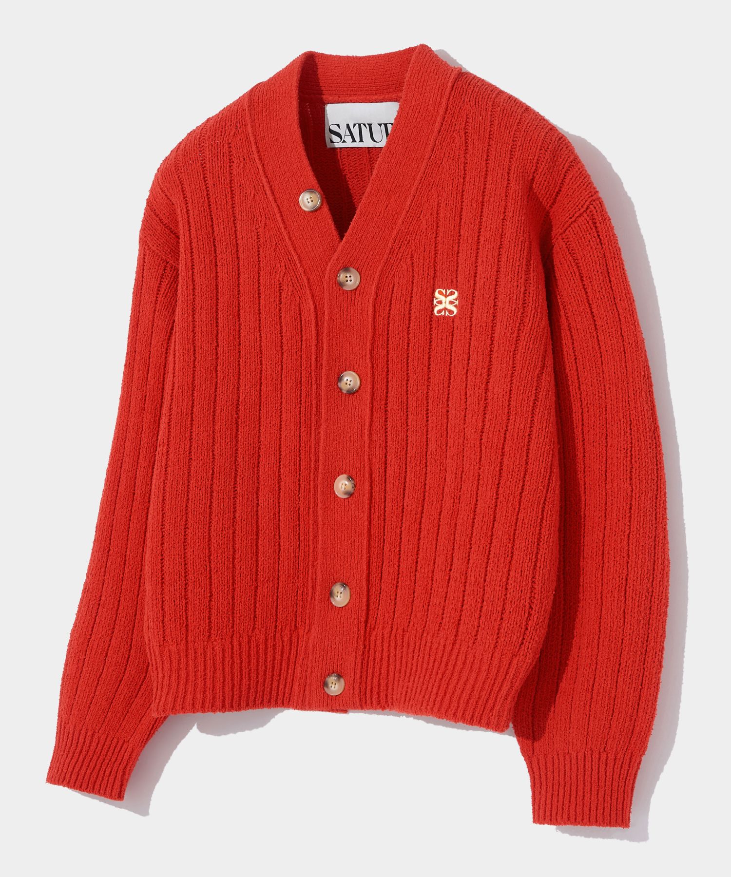 MUSINSA公式 | SATUR パロオーバーサイズブークルカーディガンウォーム