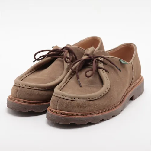 パラブーツ ミカエル レザー×スエード レザーシューズ 42 カーキ A