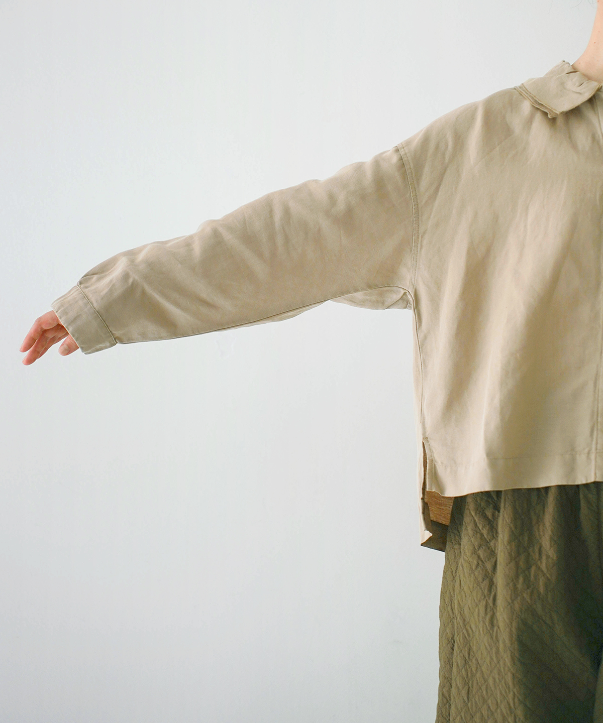 コットンリネンツイルダブルカラーシャツ｜nest Robe / CONFECT ONLINE