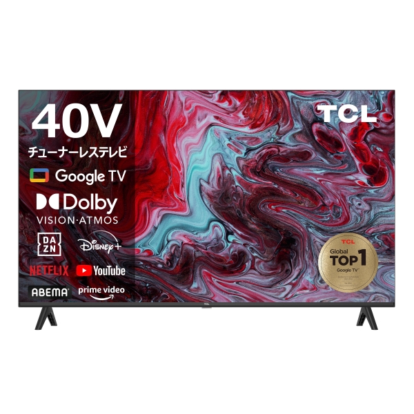 TCL 40型Smart対応チューナーレステレビ 40S54H - NTT-X Store