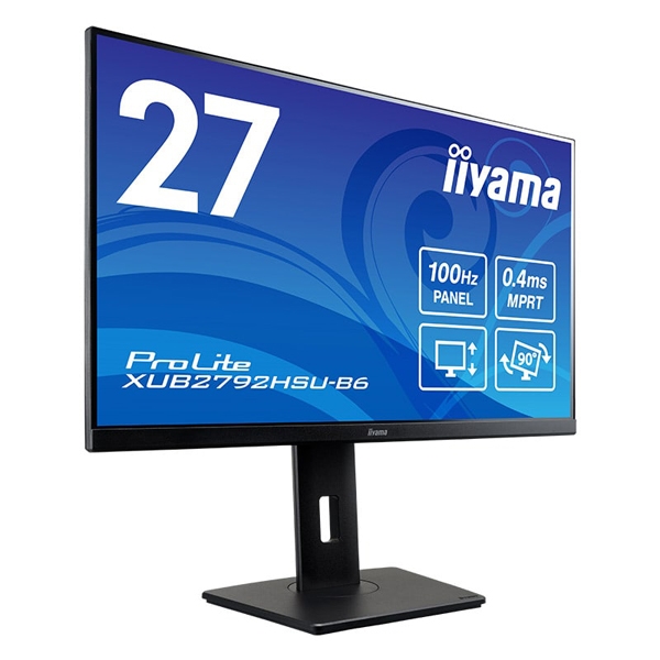 iiyama 液晶ディスプレイ 27型/1920×1080/HDMI、DisplayPort/ブラック