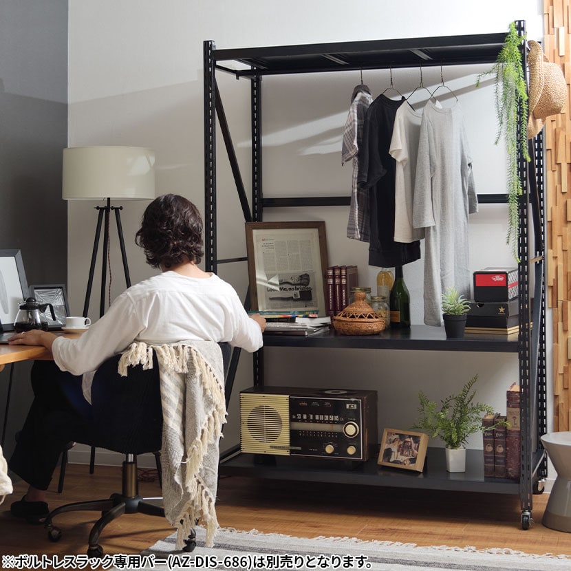 送料無料】 オープンラック ボルトレスラック D60 5段 ラック シェルフ