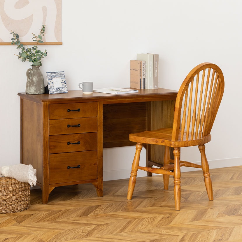 送料無料】 デスクセット 2点セット (幅1120mmテーブル1台+チェア1脚