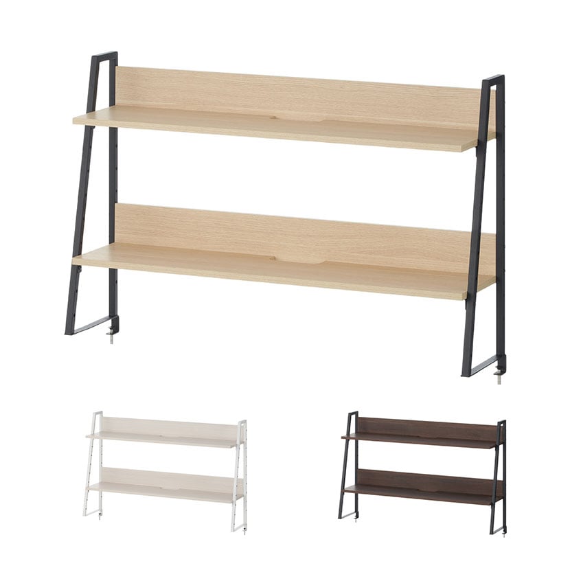 送料無料】 ALシリーズ 机上ラック 2段タイプ 木目調 デスク幅1200mm用