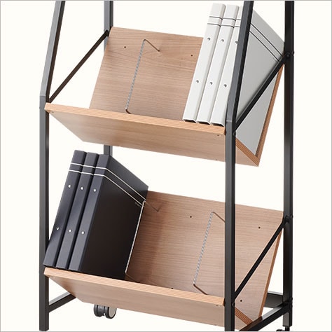 送料無料】 レシル 天板付き ファイルワゴン A4ファイル対応 ブック