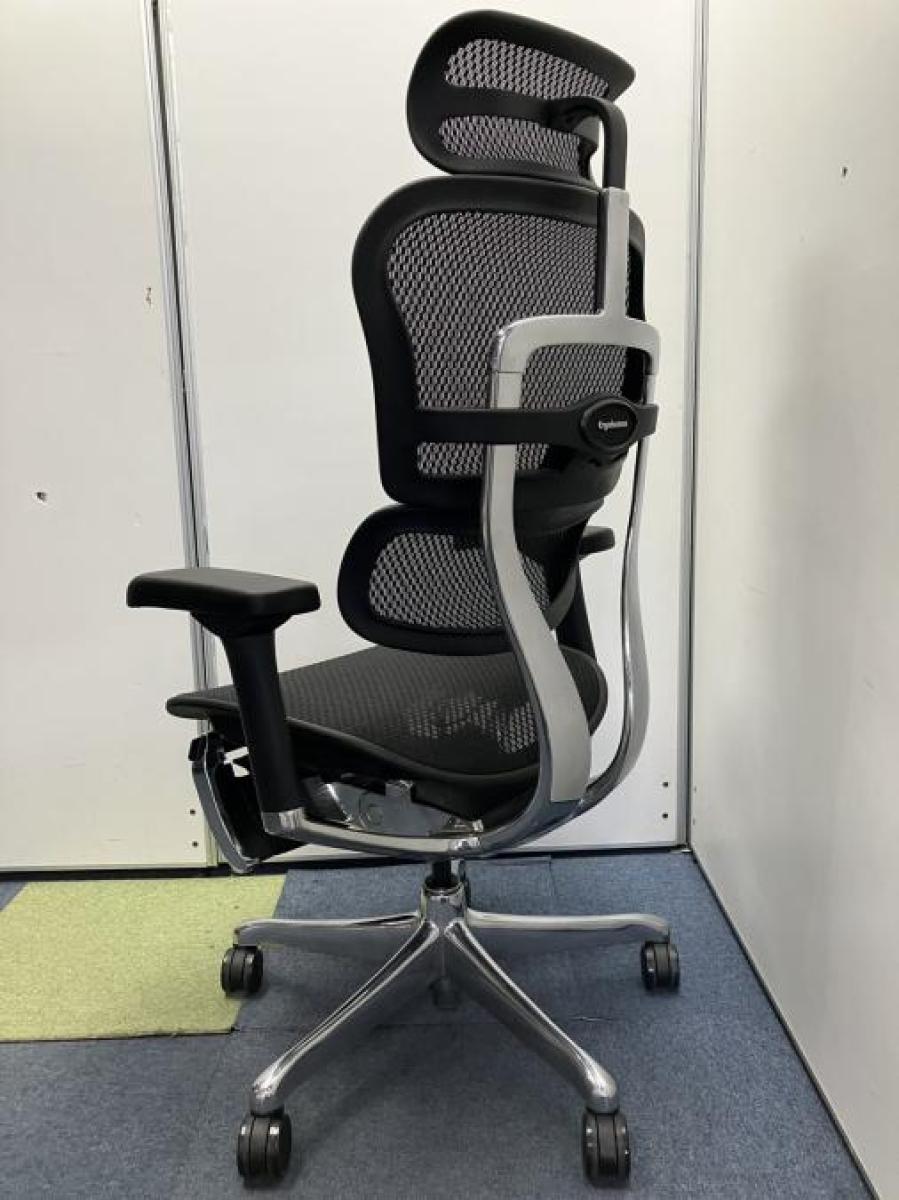中古】プロオットマン Ergohuman/エルゴヒューマン 肘付ハイバック