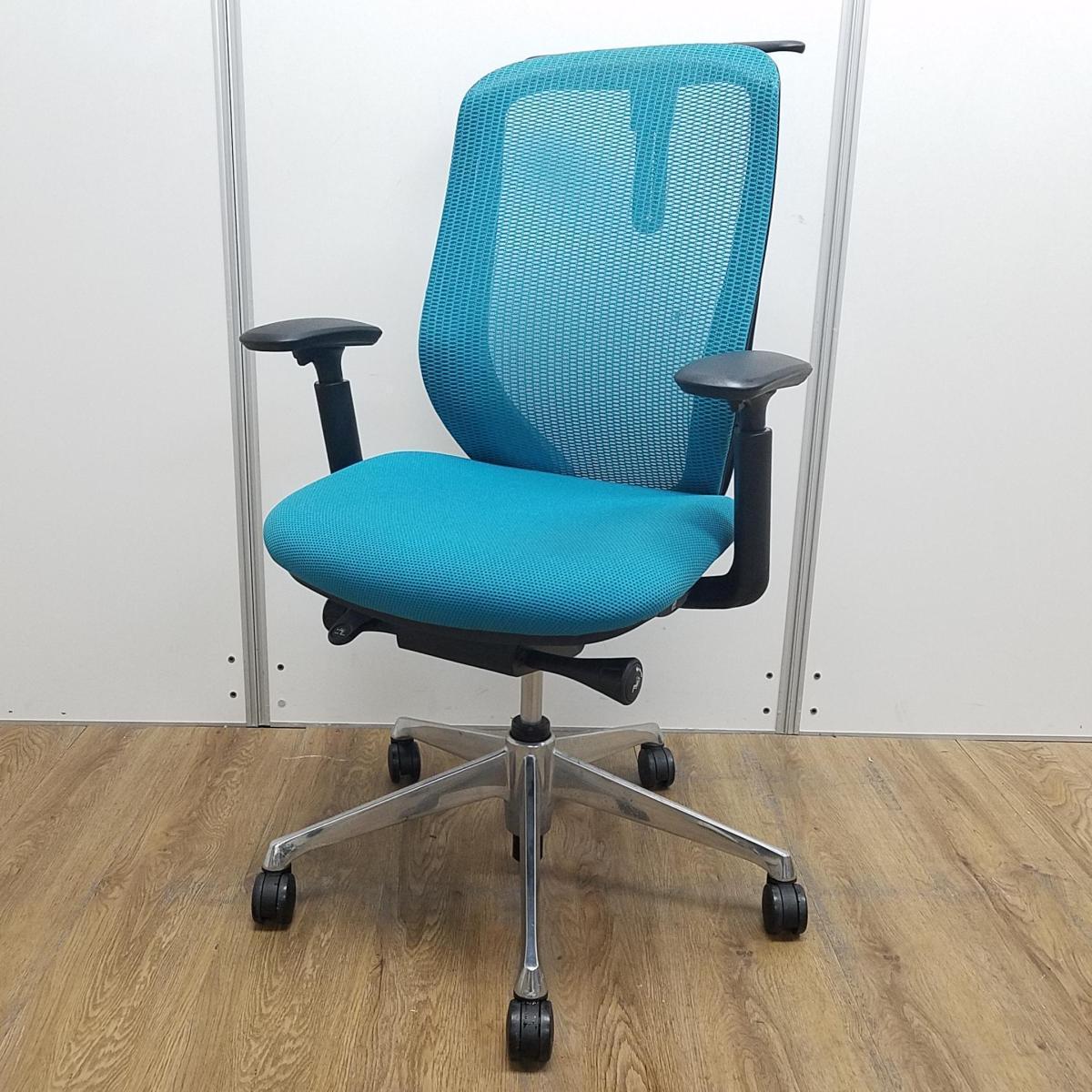 中古】シルフィーメッシュ オカムラ/okamura 肘付ハイバックチェア