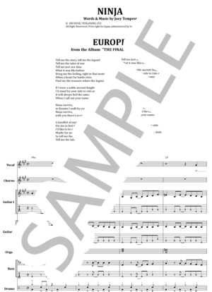 楽譜】ディープ・パープル / KNOCKING AT YOUR BACK DOOR バンド