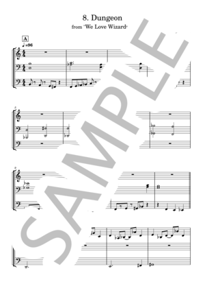 楽譜】”We Love Wizardry”より戦闘 / 羽田 健太郎 (全て / 中級