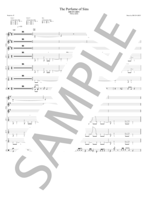 楽譜】The Perfume of Sins / DIR EN GREY (バンドスコア / 中級