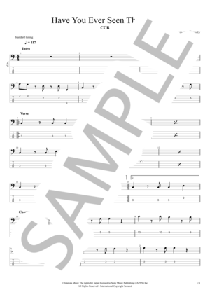 楽譜】Have You Ever Seen The Rain / Creedence Clearwater Revival