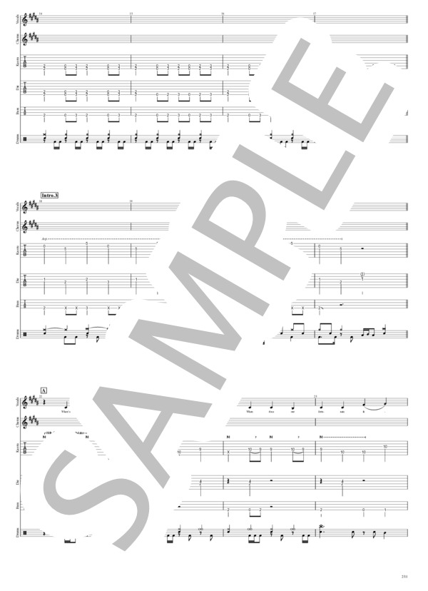 楽譜】朔-saku- / DIR EN GREY (バンドスコア / 中級) - Piascore 楽譜