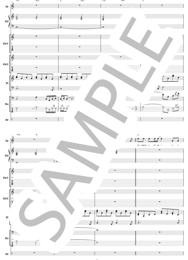 楽譜】X / ENDLESS RAIN バンドスコア from68 / YOSHIKI (バンドスコア