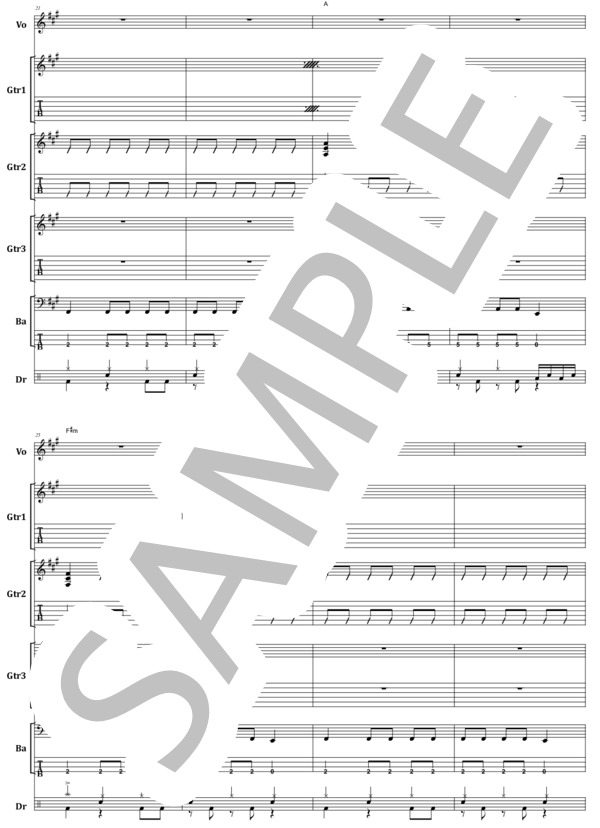 楽譜】Nothing's Carved In Stone / Isolation バンド・スコア from68