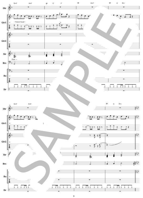 楽譜】TAK MATSUMOTO / 1090 Thousand Dreams バンド・スコア from68