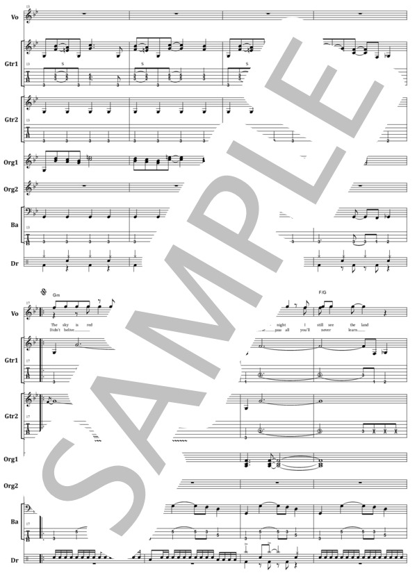 楽譜】ディープ・パープル / 紫の炎 バンド・スコア from68 / ジョン