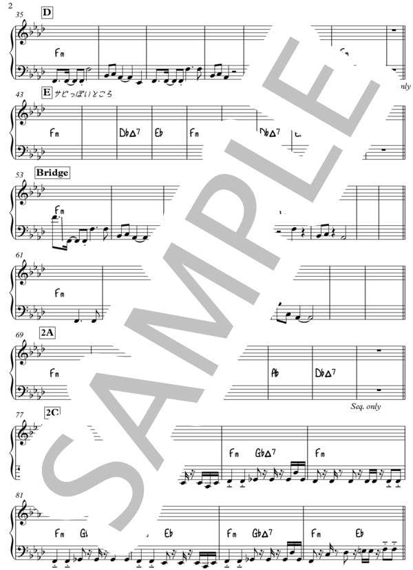 楽譜】トキヲ・ファンカ / takamatt feat. GUMI (バンドスコア / 上級