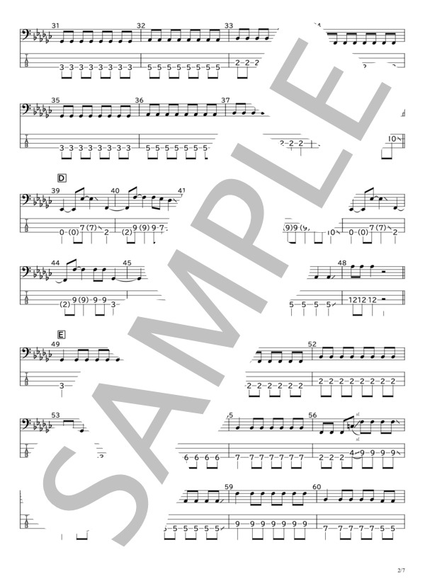 楽譜】切望 / SUPER BEAVER (エレキベース / 初〜中級) - Piascore