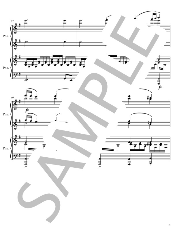 楽譜】交響曲第9番「新世界より」第4楽章 ピアノ連弾 / アントニン