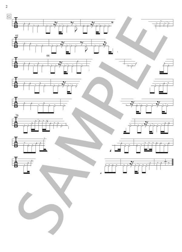 楽譜】バンド / クリープハイプ (エレキベース / 初〜中級) - Piascore