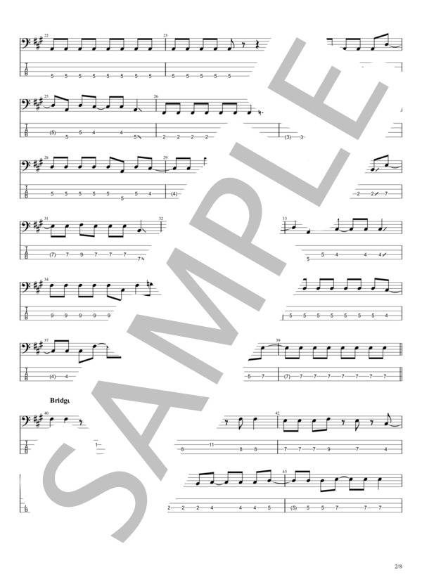 楽譜】SUMMER BREEZE / go!go!vanillas (エレキベース / 初〜中級