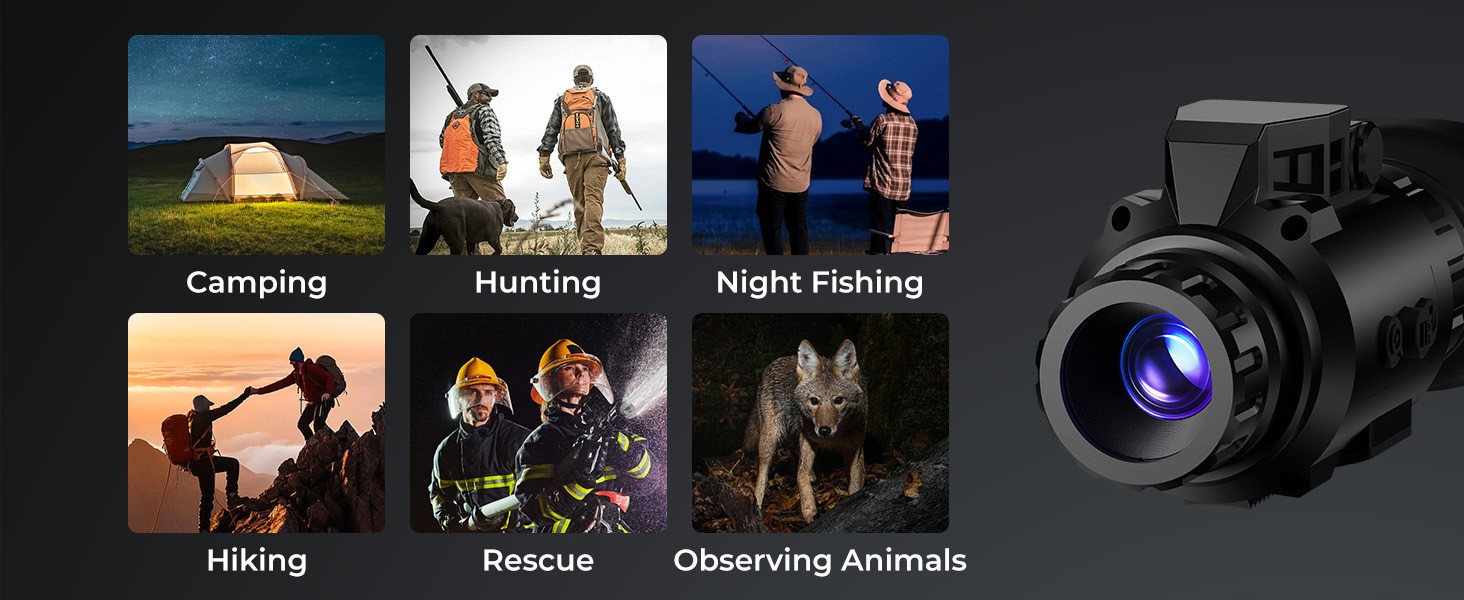 GOYOJO GNG2K Night Vision Monocular 2K/60Hz Refresh Digital Night