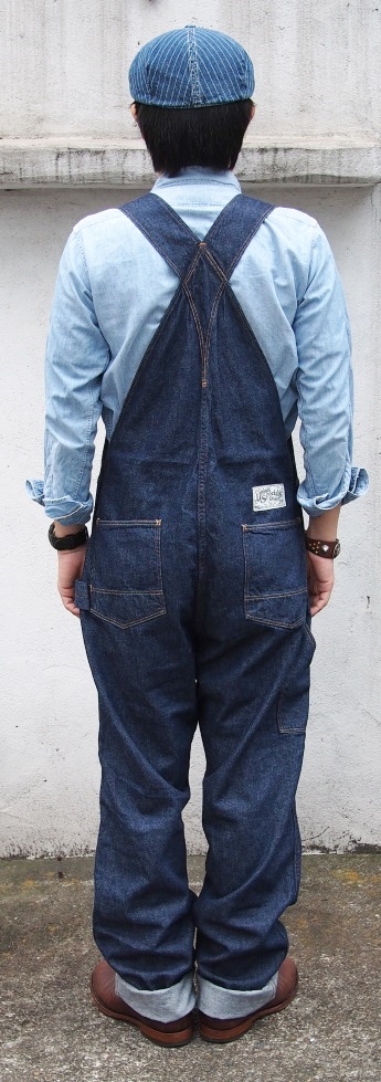 フリーホイーラーズ レイバラー ビブ オーバーオール 10oz INDIGO