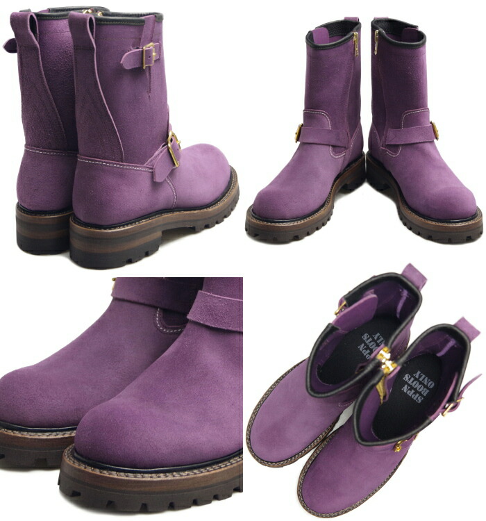 楽天市場】SPPN BOOTS スッピン SP-09E パープルスエード 9-INCH
