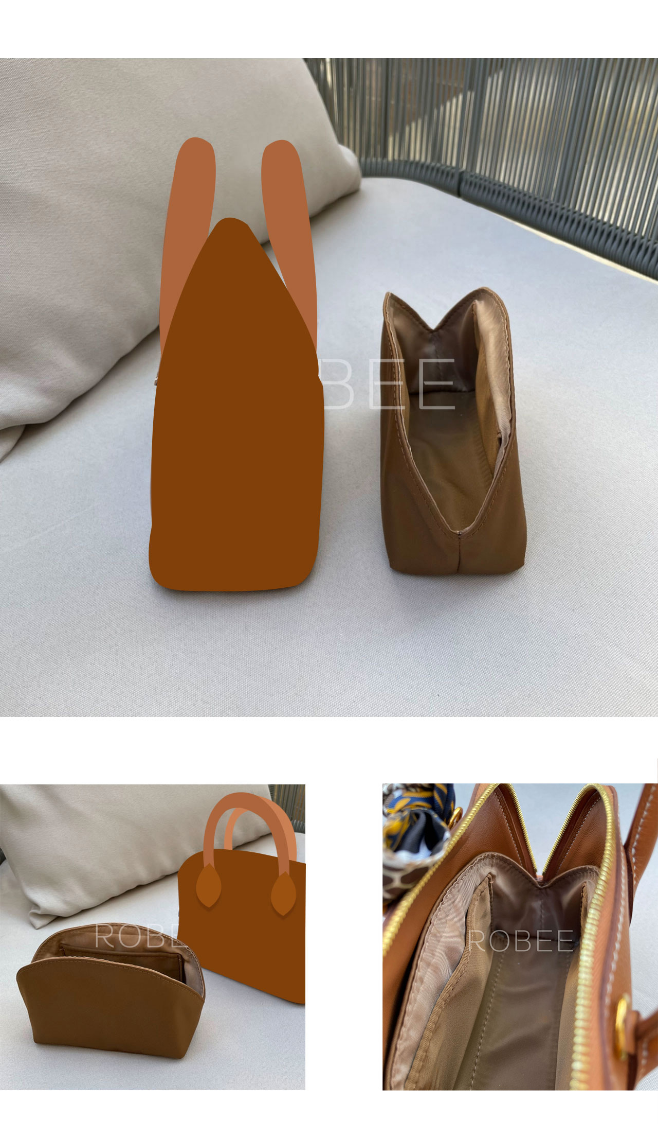 楽天市場】バッグインバッグ エルメス ボリード対応 自立 軽い Hermes