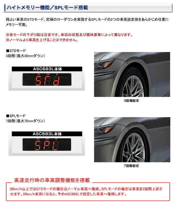 楽天市場】データシステム レクサスLS エアサス コントローラー