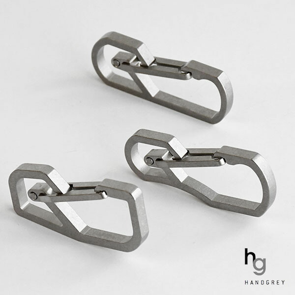 楽天市場】ハンドグレイ チタンカラビナ（キーリング付属） Hシリーズ