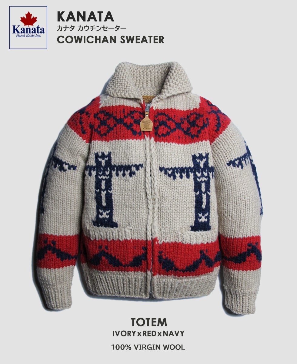 楽天市場】【KANATA】カナタ カウチンセーター トーテンポール