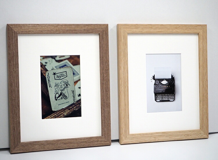 正方形額縁 SLICE 400角（400×400mm） 前面UVカットアクリル仕様 天然