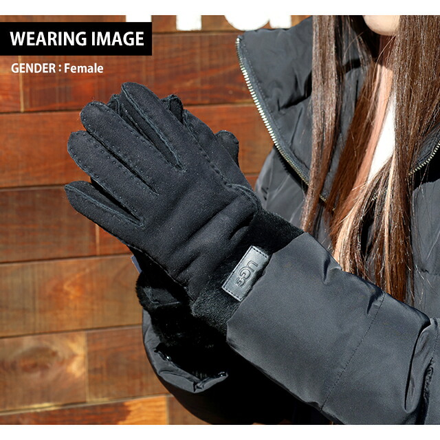 アグ 手袋 レディース ブランド UGG TURN CUFF GLOVE Sサイズ ロゴ