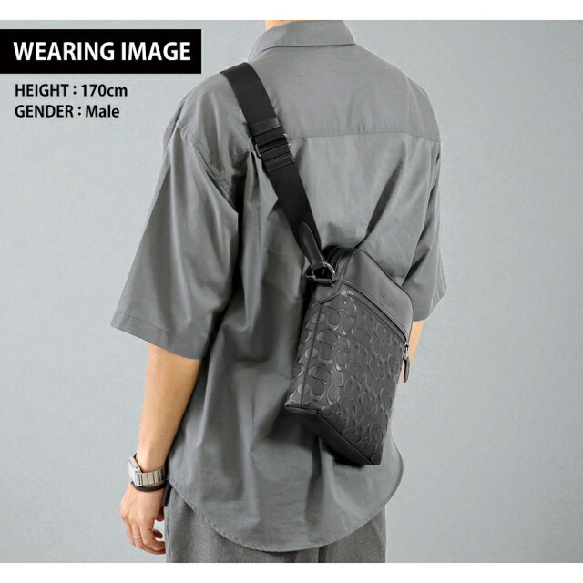 コーチ ショルダーバッグ メンズ ブランド COACH シグネチャー レザー