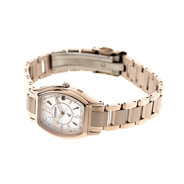 シチズン クロスシー サクラピンク（R） エコドライブ電波 チタン