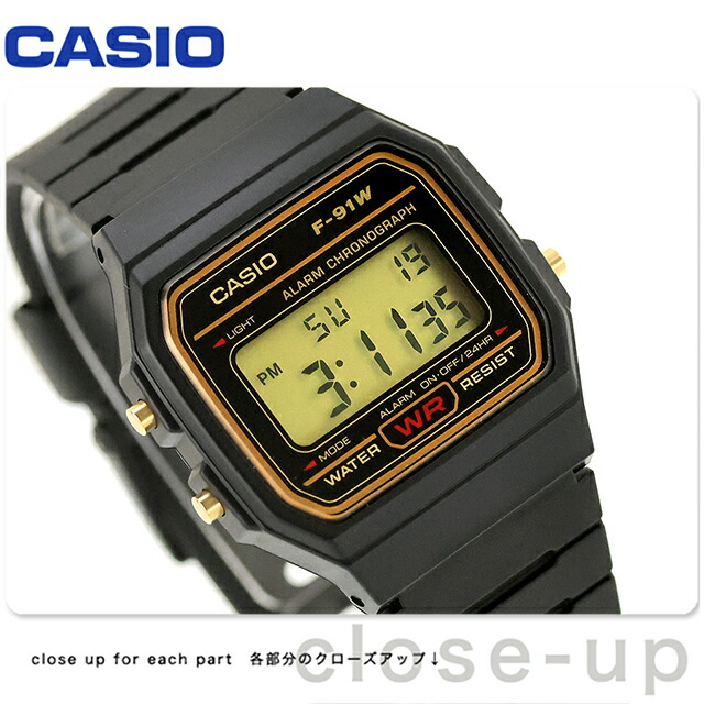 カシオ チープカシオ CASIO STANDARD クォーツ 電池式 F-91WG-9Q WEB
