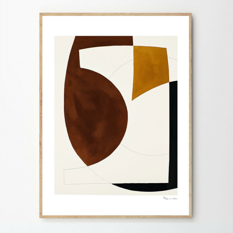 n*◇様 アートポスター Murmurations Brown 北欧 デンマーク n*◇様