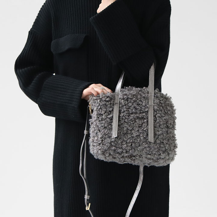 楽天市場】VIOLAd'ORO(ヴィオラドーロ) ELMO エコファー ミニトート(V