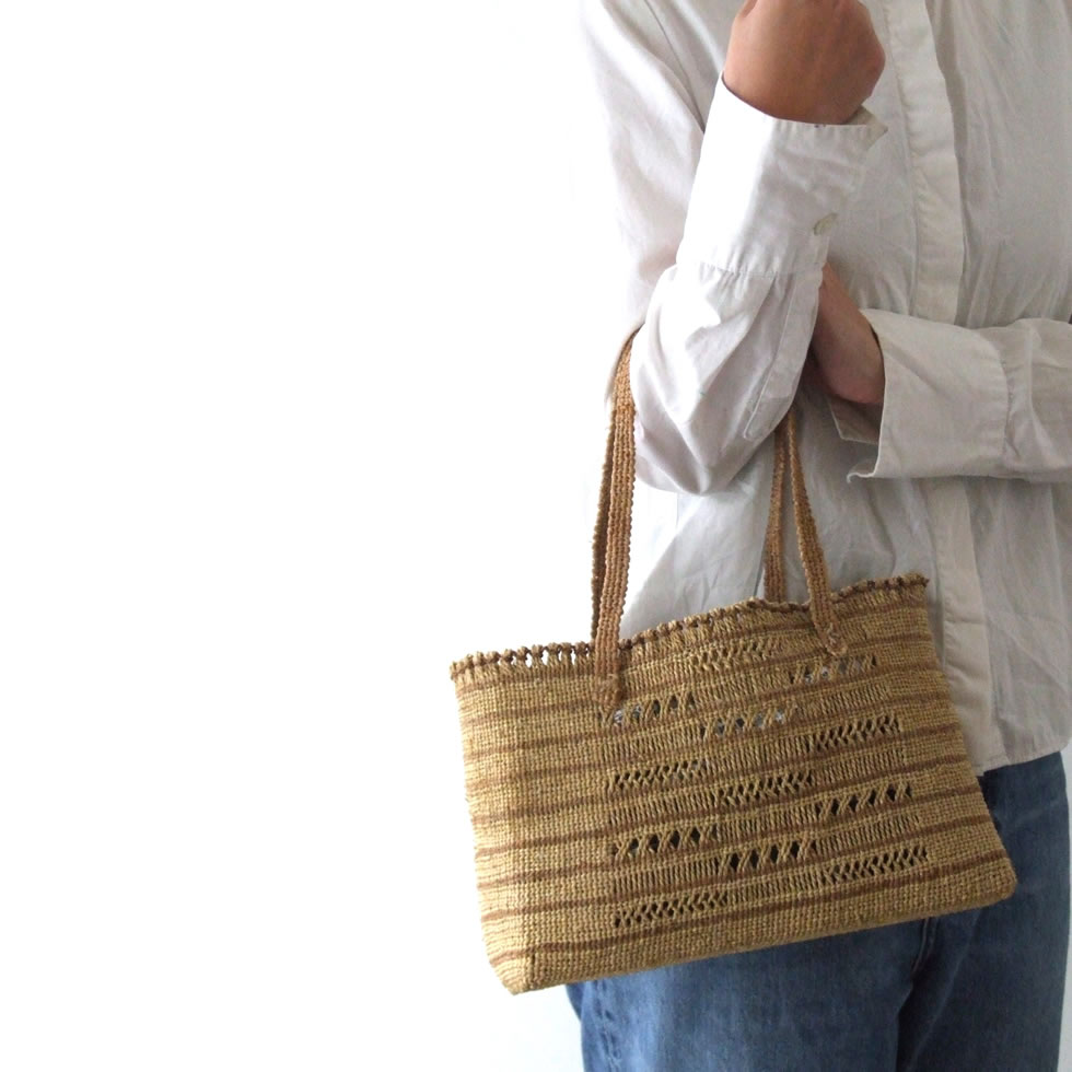 楽天市場】福島奥会津編み組細工 ヒロロ細工 ヒロロ モワダのバッグ9