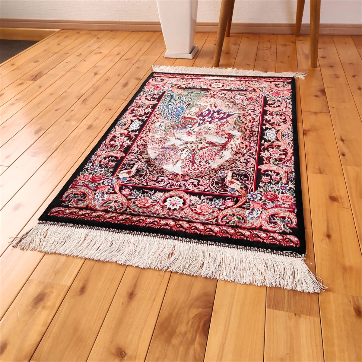 楽天市場】ペルシャ絨毯 カシャーン産 ネイアブリシャム ハイブリッド