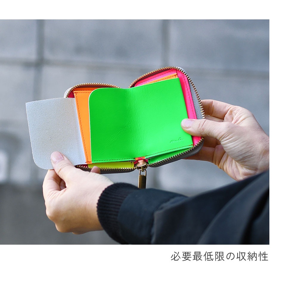 楽天市場】【予約受付中】マルチカラー 蛍光 ミニ財布 mu NEON CRAZY